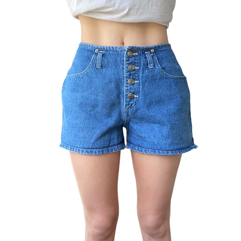 Vintage County Seat Button-fly Denim Shorts